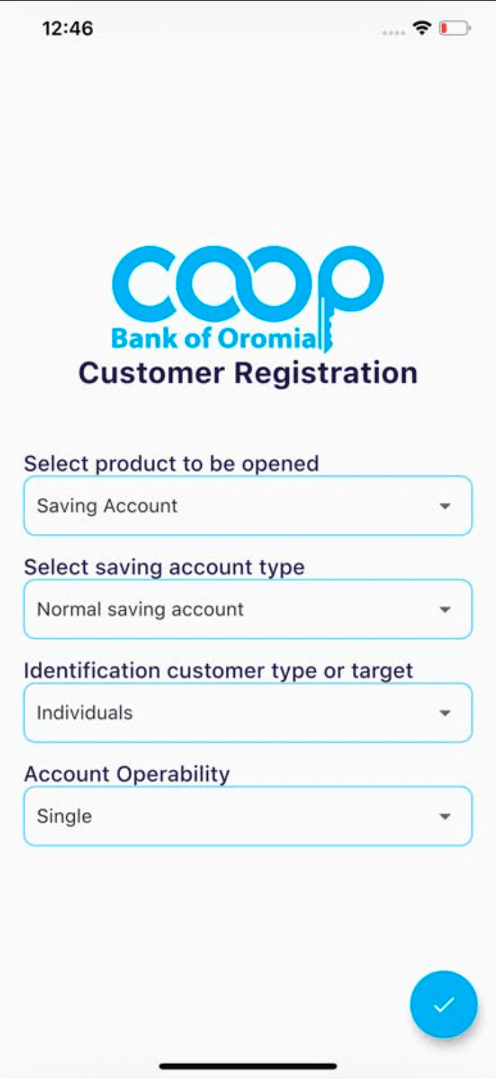 Oromia Bank Customer Onboarding
