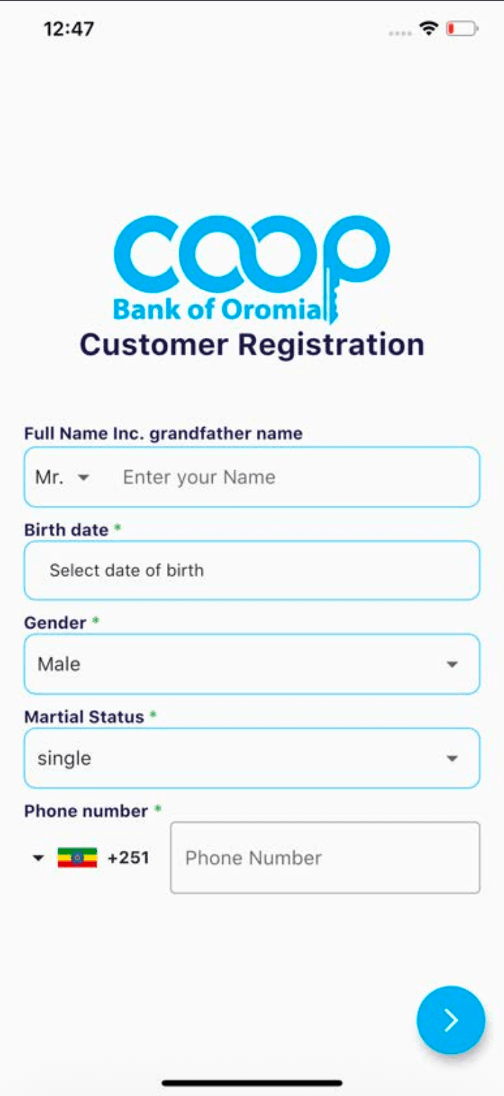 Oromia Bank Customer Onboarding featured image 2